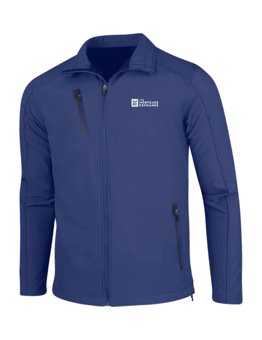 Dark Royal Welded Softshell Jacket w/Mortgage Exchange Logo