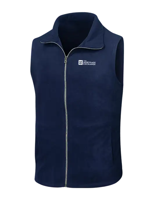 Navy Microfleece Vest w/Mortgage Exchange Logo