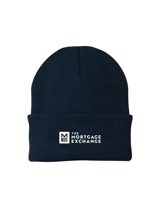 Navy Knit Cap w/Mortgage Exchange Logo