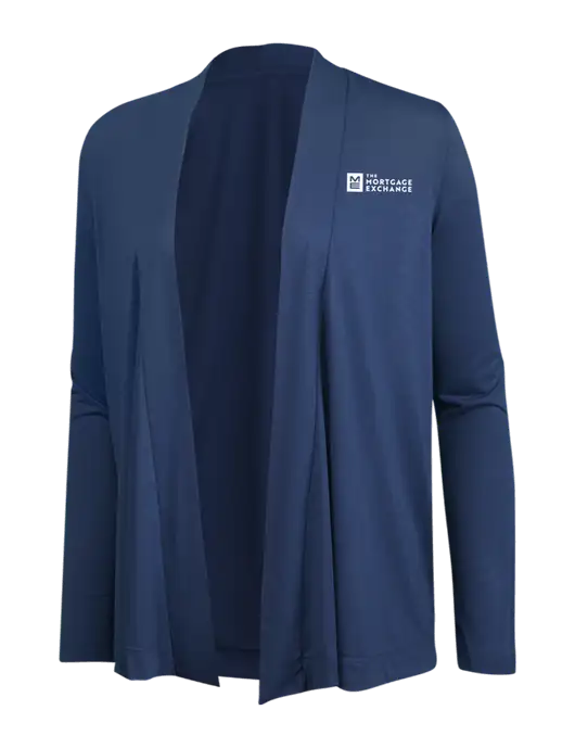 Dusty  Blue Womens Concept Cardigan w/Mortgage Exchange Logo