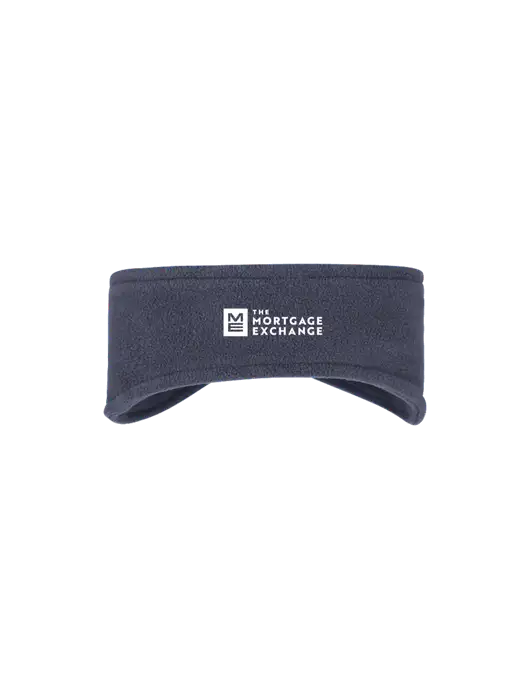 Navy Stretch Fleece Headband w/Mortgage Exchange Logo