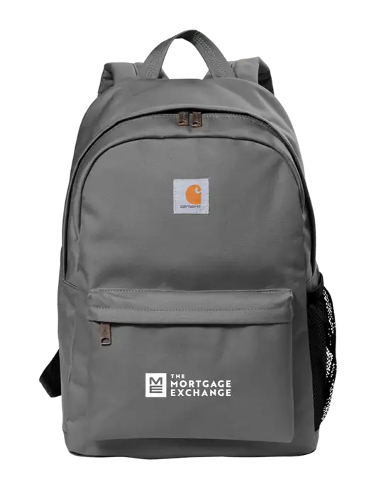 Carhartt Grey Canvas Backpack w/Mortgage Exchange Logo