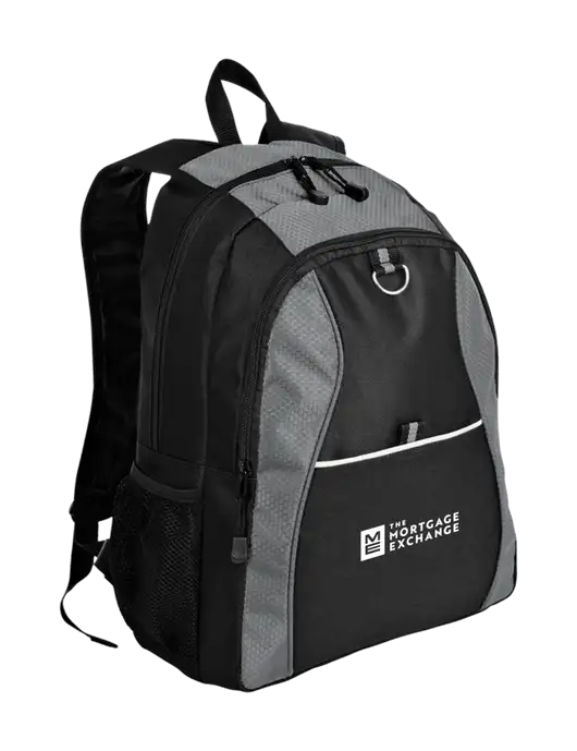 Honeycomb Grey/Black Backpack w/Mortgage Exchange Logo