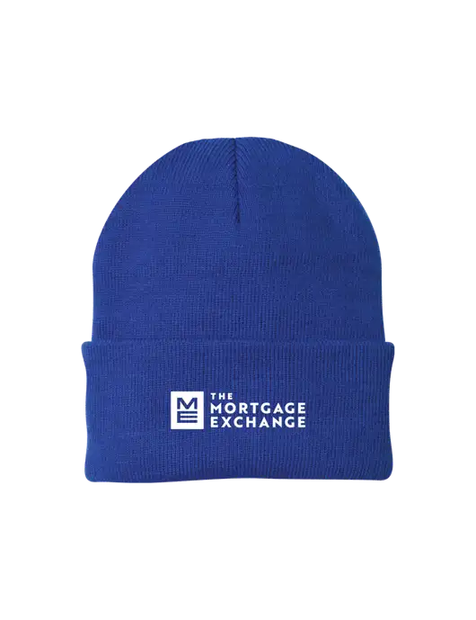Royal Knit Cap w/Mortgage Exchange Logo
