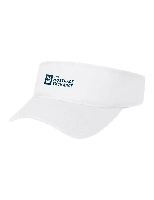 White Cap Visor w/Mortgage Exchange Logo