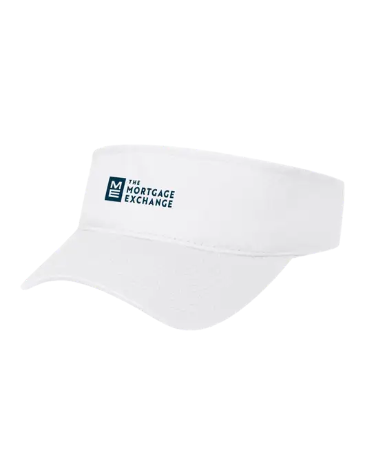 White Cap Visor w/Mortgage Exchange Logo