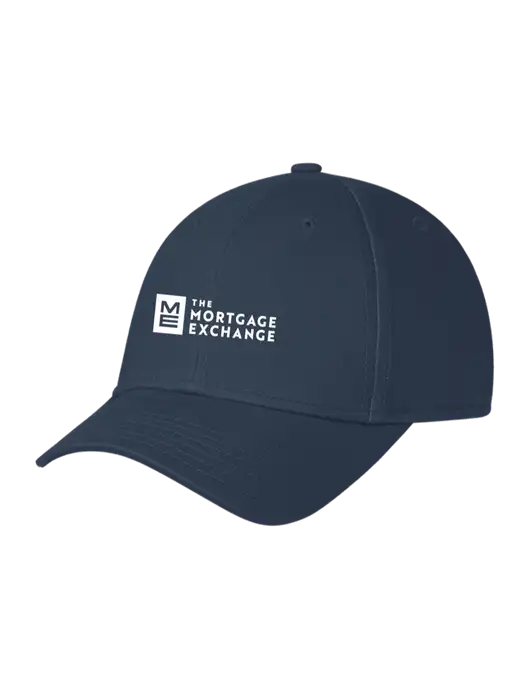 Navy Structured Cap Hook & Loop w/Mortgage Exchange Logo