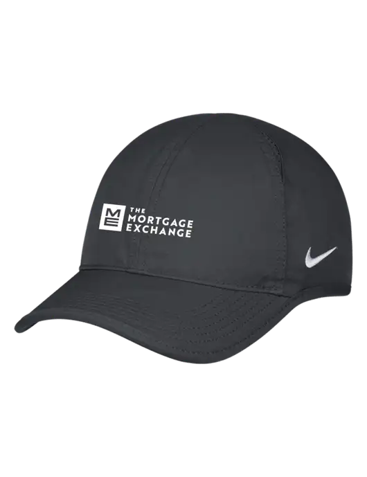 Nike Charcoal Featherlight Cap w/Mortgage Exchange Logo