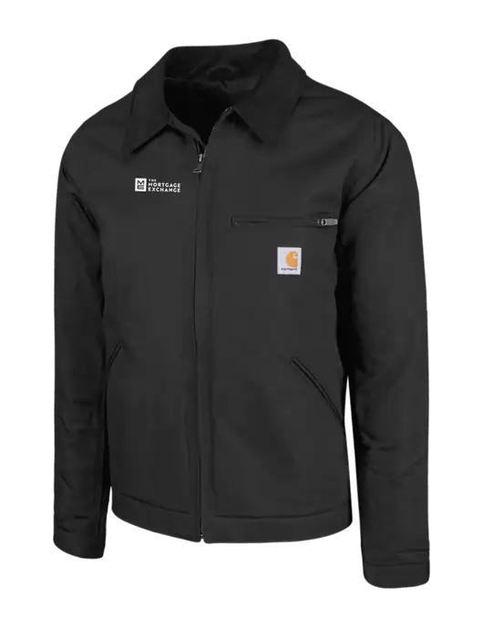 Carhartt Black Duck Detroit Jacket w/Mortgage Exchange Logo