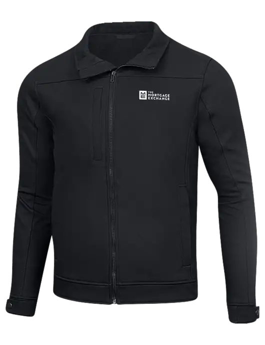 Cornerstone Charcoal Duck Bonded Soft Shell Jacket w/Mortgage Exchange Logo