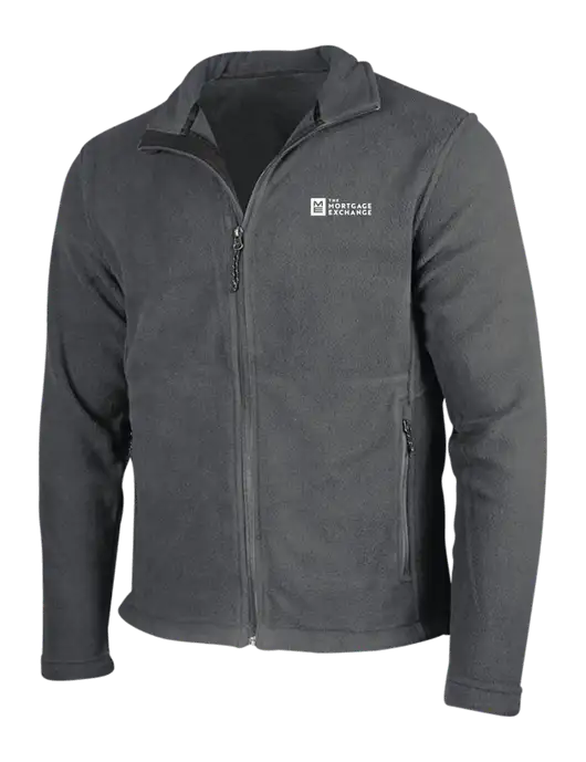 Dark Grey Fleece Jacket w/Mortgage Exchange Logo