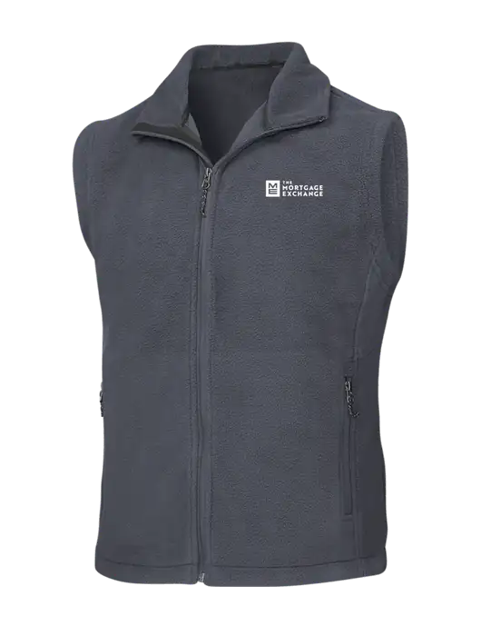 Dark Grey Fleece Vest w/Mortgage Exchange Logo
