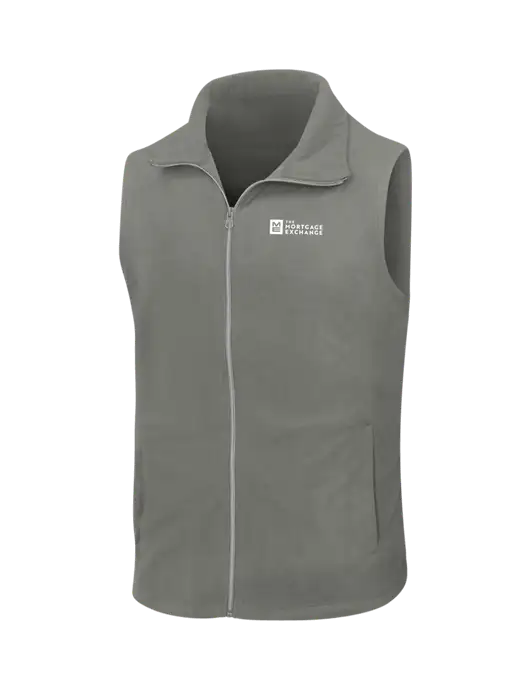 Medium Grey Microfleece Vest w/Mortgage Exchange Logo