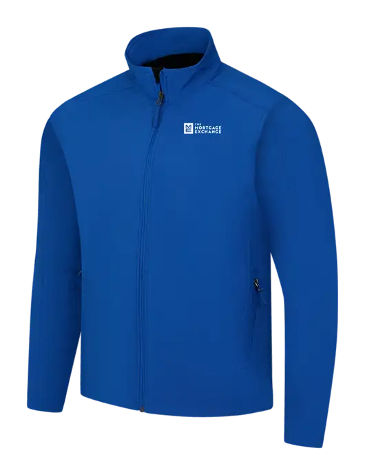 Dark Royal Core Soft Shell Jacket w/Mortgage Exchange Logo