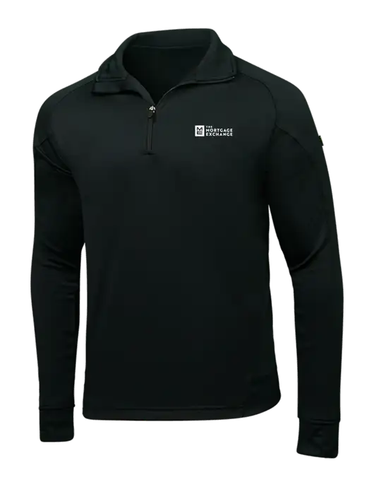 Black Tech Fleece 1/4 Zip Pullover w/Mortgage Exchange Logo