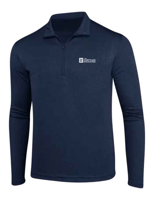 Endeavor Royal Heather 1/4 Zip Pullover w/Mortgage Exchange Logo