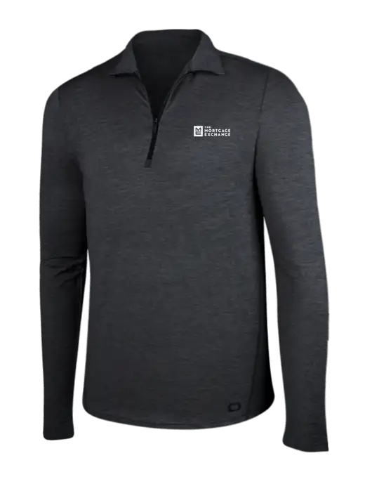 OGIO Blacktop Heather Endurance Force 1/4 Zip w/Mortgage Exchange Logo