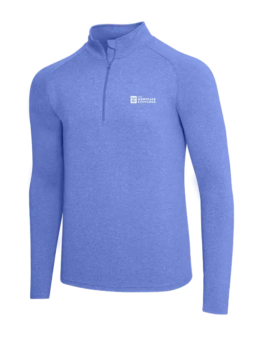 Royal Heather Sport Wick Stretch 1/4 Zip Pullover w/Mortgage Exchange Logo