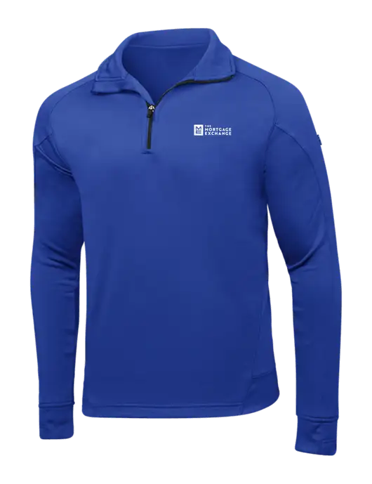 True Royal Tech Fleece 1/4 Zip Pullover w/Mortgage Exchange Logo