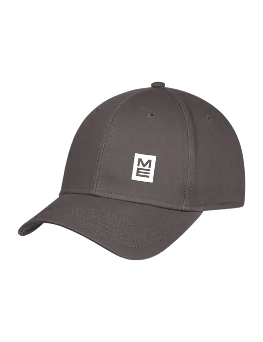 Charcoal Structured Cap Hook & Loop w/ME Stacked Logo