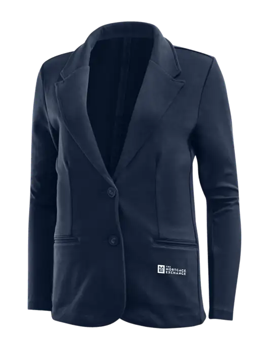 Deep Navy Womens Knit Blazer w/Mortgage Exchange Logo