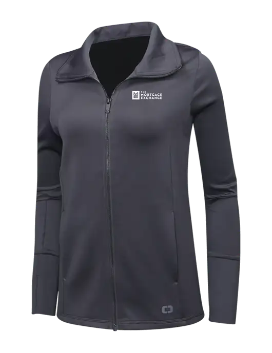 OGIO Dark Grey Womens Endurance Modern Performance Full-Zip w/Mortgage Exchange Logo