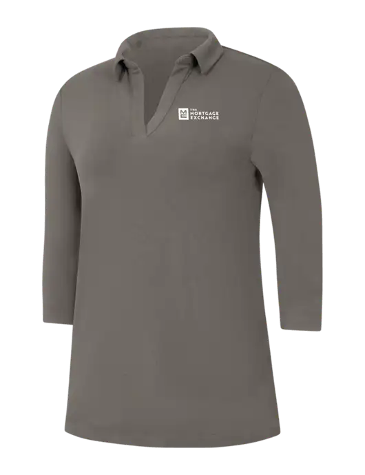 Womens Dark Grey Luxe Knit Tunic w/Mortgage Exchange Logo
