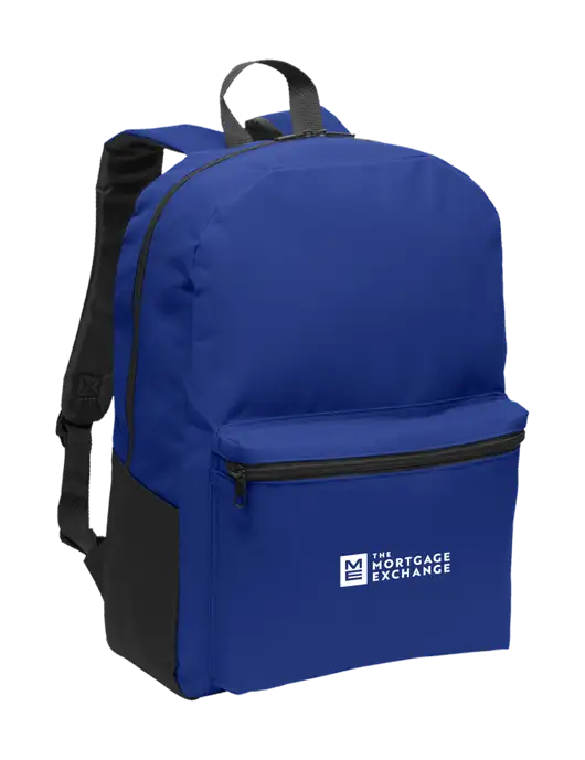 Casual Twilight Blue Lightweight Laptop Backpack w/Mortgage Exchange Logo