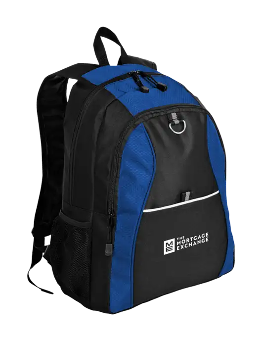 Honeycomb Twilight Blue/Black Backpack w/Mortgage Exchange Logo
