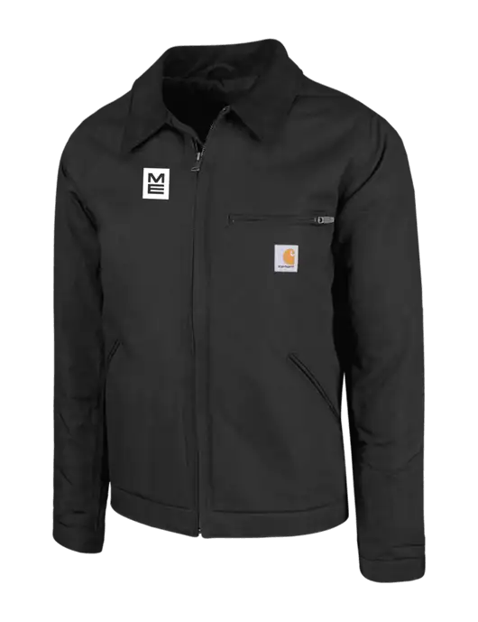 Carhartt Black Duck Detroit Jacket w/ME Stacked Logo