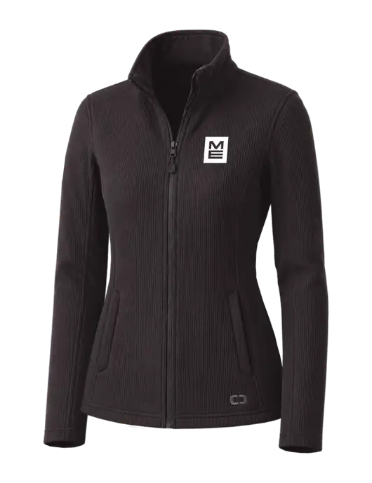 OGIO Blacktop Womens Grit Fleece Jacket w/ME Stacked Logo