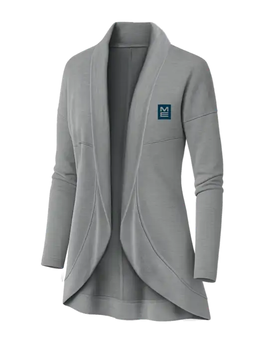 OGIO Light Grey Heather Womens Luuma Cocoon Fleece w/ME Stacked Logo